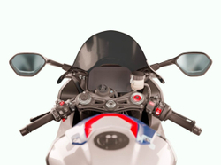 WRS Race Высокое стекло BMW S 1000 RR (2019-) / M 1000 RR (2020-2022) сильно затемненное