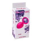 Анальная пробка 7,5см Lola Games Emotions Cutie Small Pink Dark Purple crystal 4011-01Lola