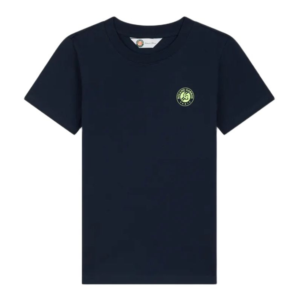 Детская теннисная футболка Roland Garros Back Ball - navy blue