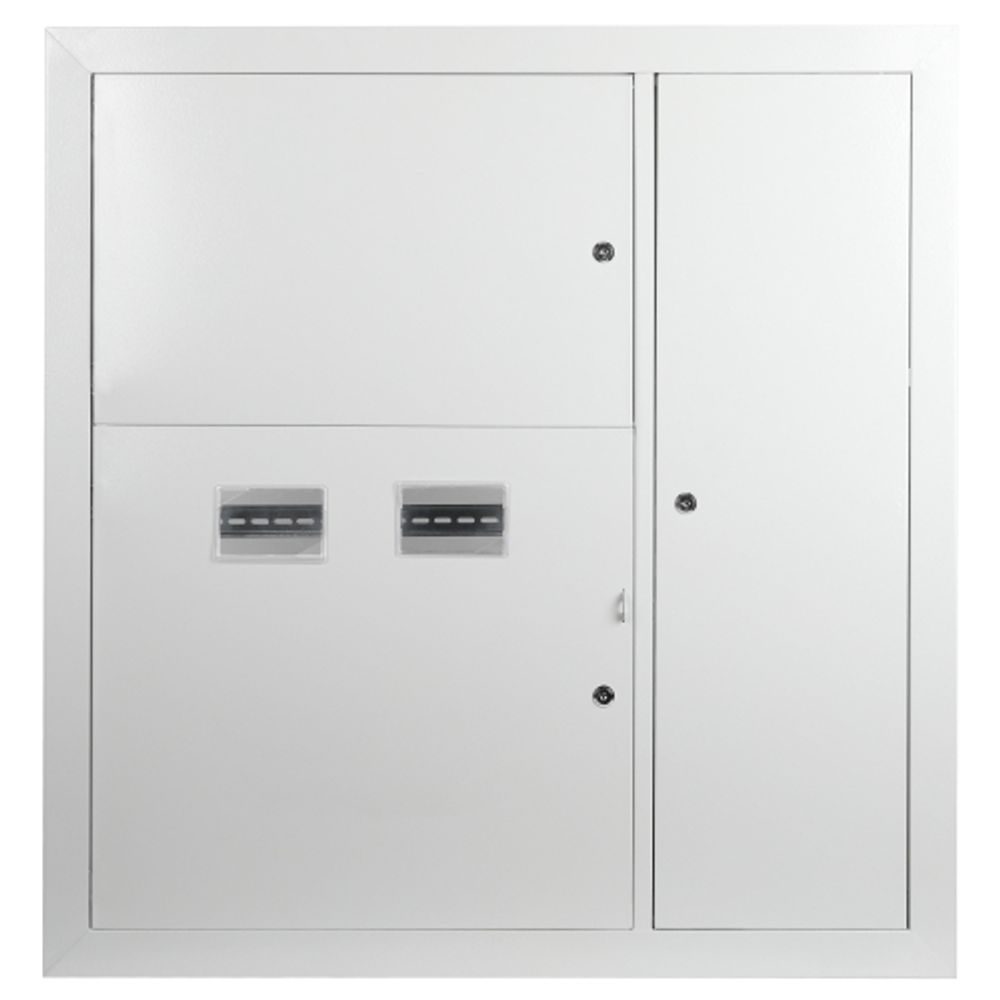 Корпус металлический встраиваемый ЭРА SIMPLE ЩЭ-2 (1000х960х140) 2-х квартирный IP31 УХЛ3 серый | Электротовары