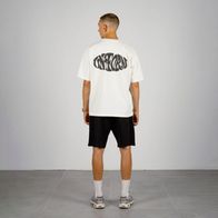Футболка UNIFORM Heavy Stamp, молочный/черный