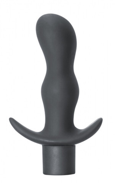 Анальная пробка с вибрацией Spice it up Satisfaction Dark Grey (7 режимов) (Цвет: серый)