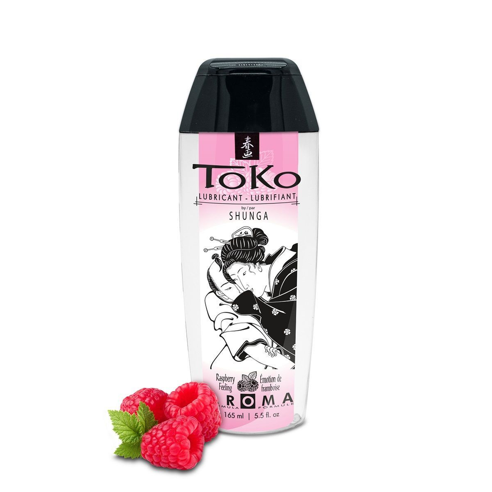 Интимная смазка TOKO Aroma Raspberry Feeling с ароматом малины - 165 мл.