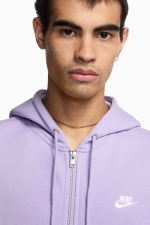 Кофта Nike Club Full-Zip - фиолетовый