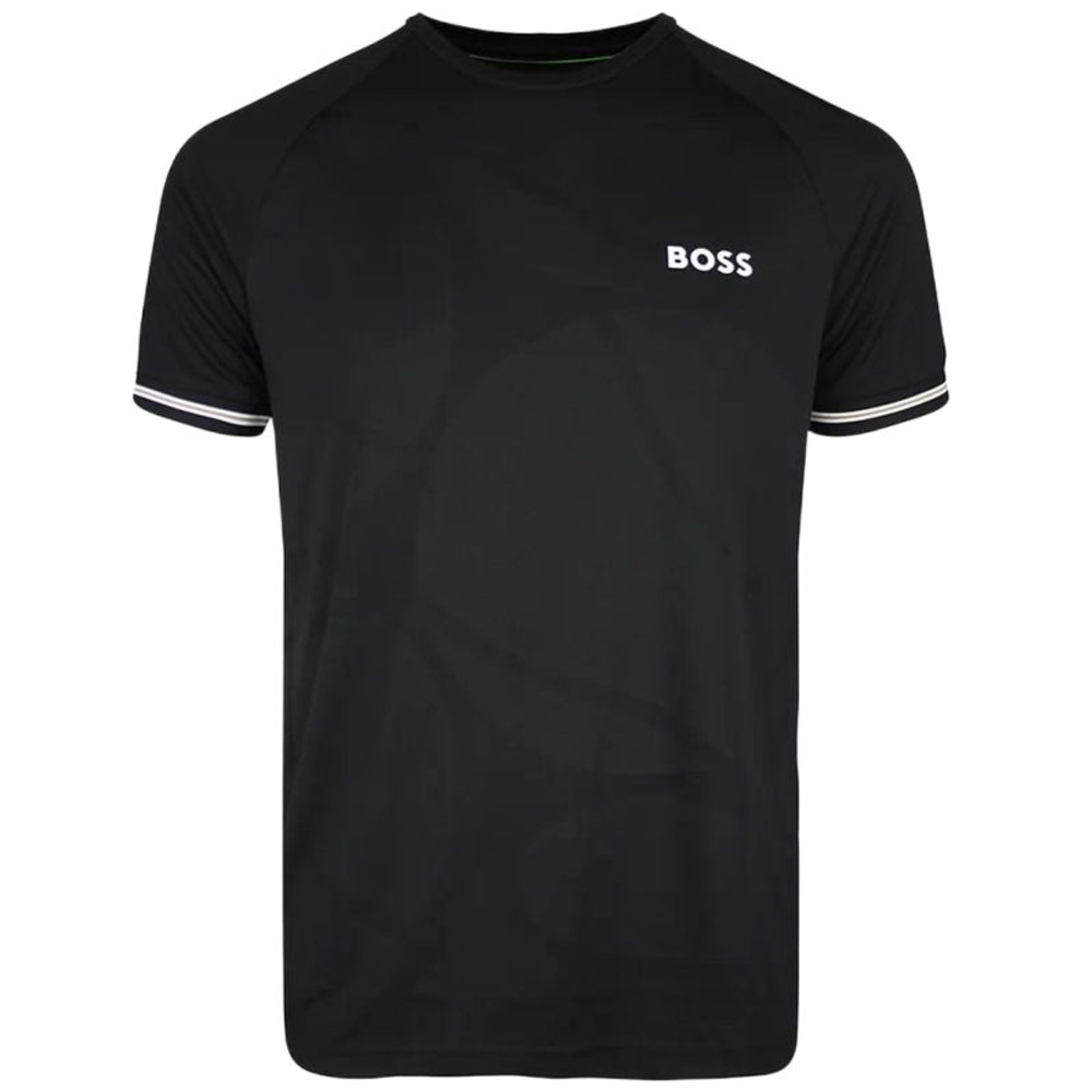 Мужская теннисная футболка BOSS TOC Serve 2 - black