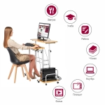 Стол Bradex Home многофункциональный Shuttle 80х58х80-130см, светлое дерево, белый