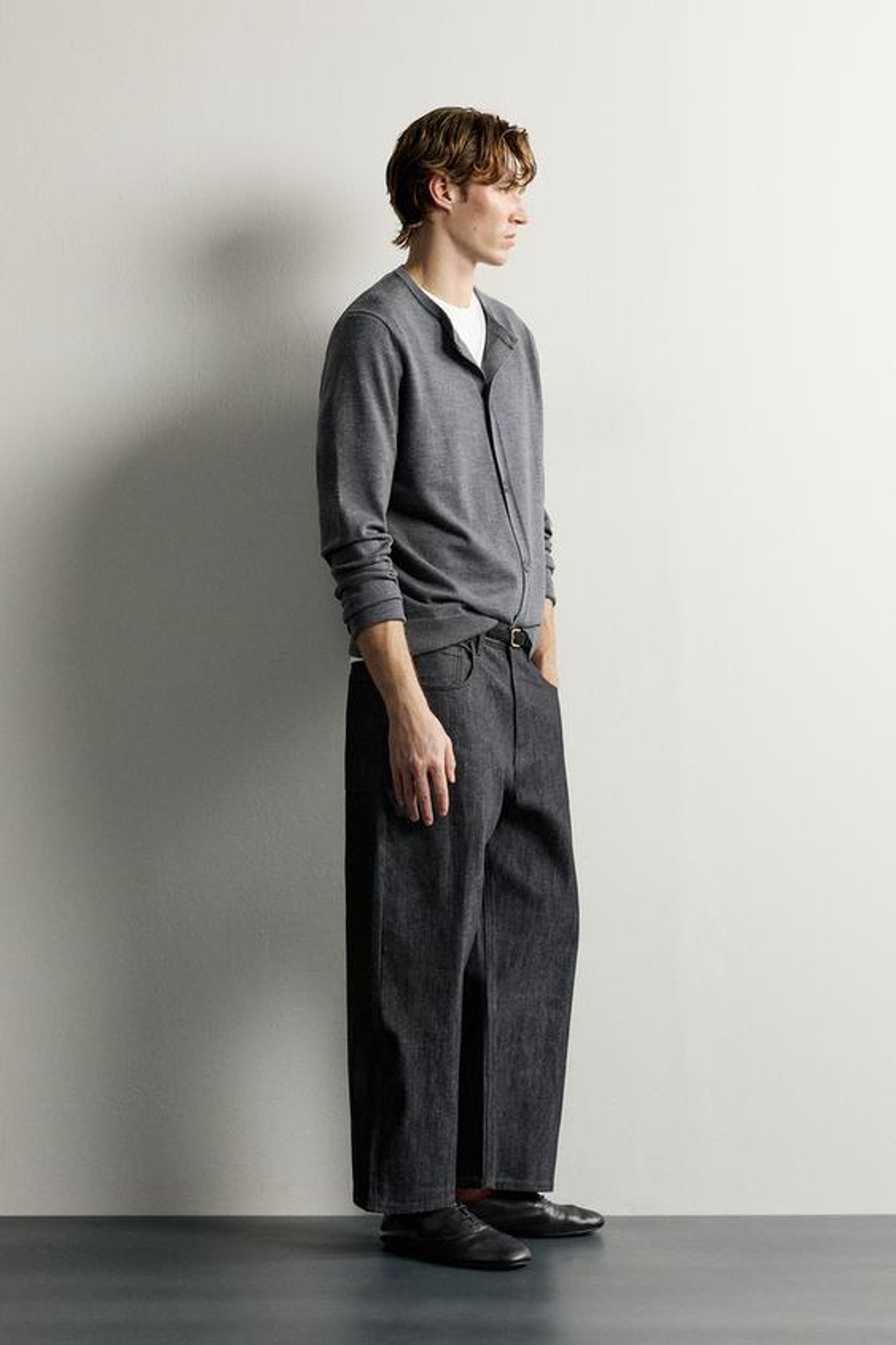 ZARA ДЖИНСЫ TAPERED WIDE LEG, ИНДИГО