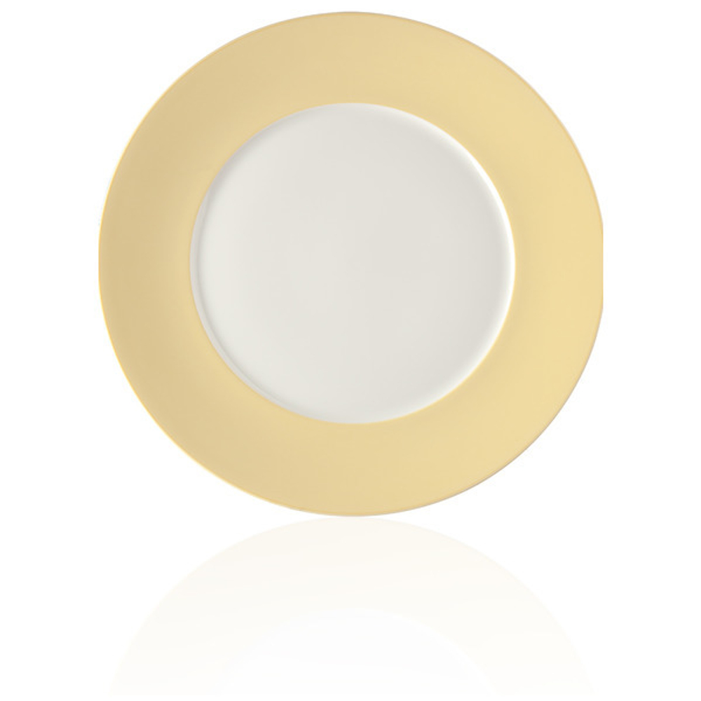 Тарелка обеденная Noritake Альта 28см желтый борт
