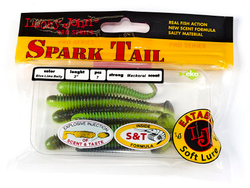 Виброхвосты съедобные LJ Pro Series Spark Tail 3,0in (7,6 см), цв. T53, 7 шт.