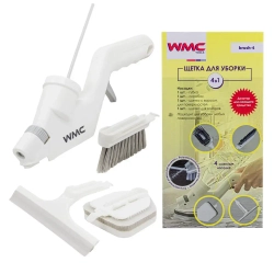 Щетка для влажной уборки со сменными насадками, набор 4пр WMC TOOLS WMC-brush-4