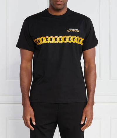 Футболка Versace Jeans Couture - черный(75GAHF02CJ00F)