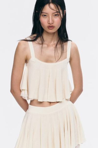 Топ с сетчатым слоем - H&M