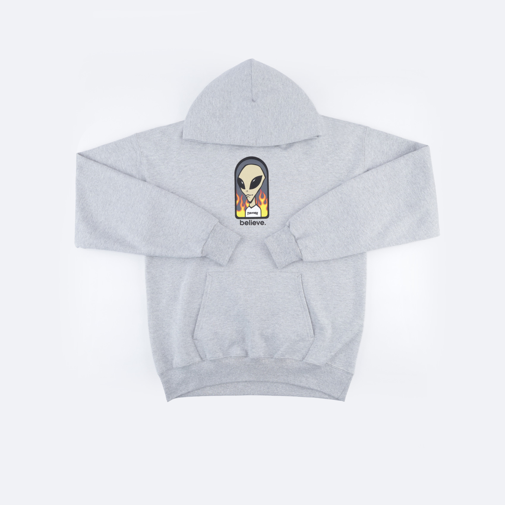 Худи Thrasher X AWS - Believe Hoodie (grey) артикул: - купить в магазине Дайс