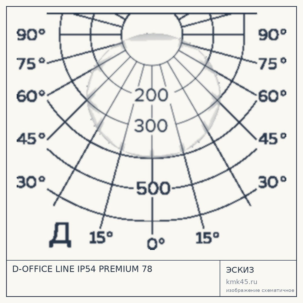 Эскиз: D-OFFICE LINE IP54 PREMIUM 78