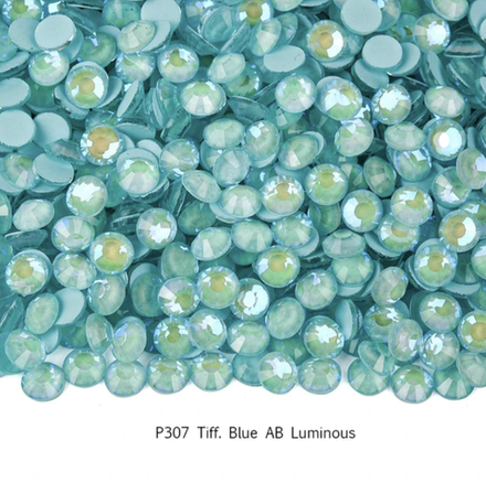 Стразы клеевые, Tiffani Blue AB Luminous, P307, SS20, 1440, (F2)