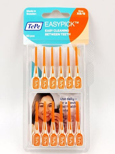 Межзубные ершики TePe EasyPick XS/S 60 шт. оранжевые