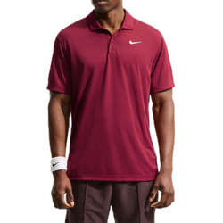 Мужское теннисное поло Nike Court Dri-Fit Solid — team red/white