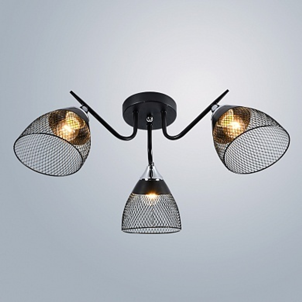 1274/3 BK+CR 3х60W E27 d580 Светильник потолочный (6)