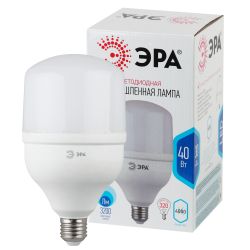 Лампа светодиодная POWER ЭРА STD LED T120-40W-4000-E27 40Вт колокол нейтральный белый свет Е27 | Лампы cветодиодные POWER