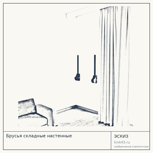 Брусья складные настенные