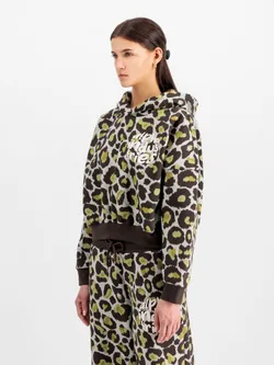 Толстовка женская Alpha Industries Logo Hoody Camo Wmn