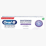 Зубная паста 3D White Clinical Whitening Restore Diamond Clean, с фтором, отбеливающая 75 мл (Германия)