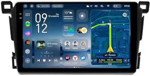 Магнитола для Toyota RAV4 4 2012-2019 - Teyes CC4-PRO монитор 9.5" 2K QLED на Android 13, Быстрейшая, Snapdragon 778G, ИИ, CarPlay, DSP, 4G SIM-слот