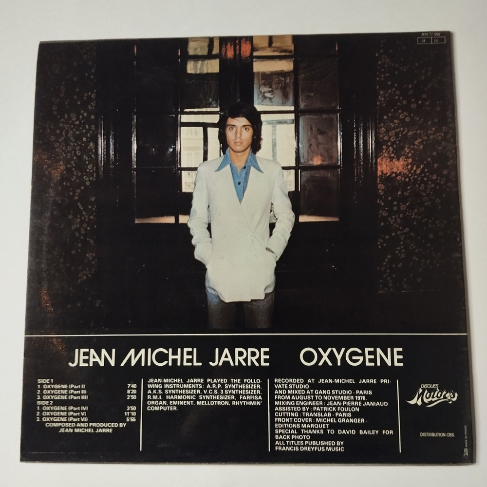 Винтажная виниловая пластинка LP Jean Michel Jarre Oxygene (France 1976) MTO 77000