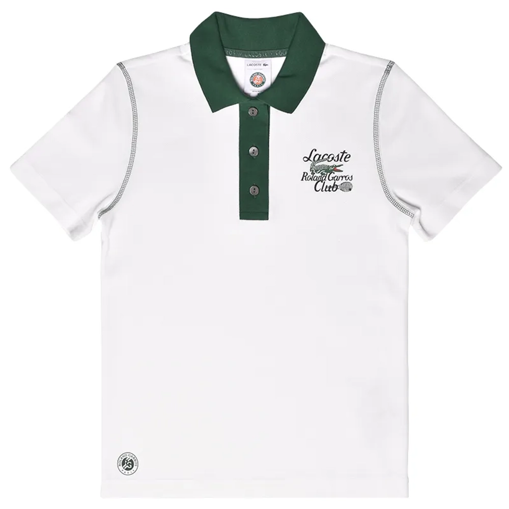 Женское поло Lacoste Sport Roland Garros Edition Cotton Pique - white