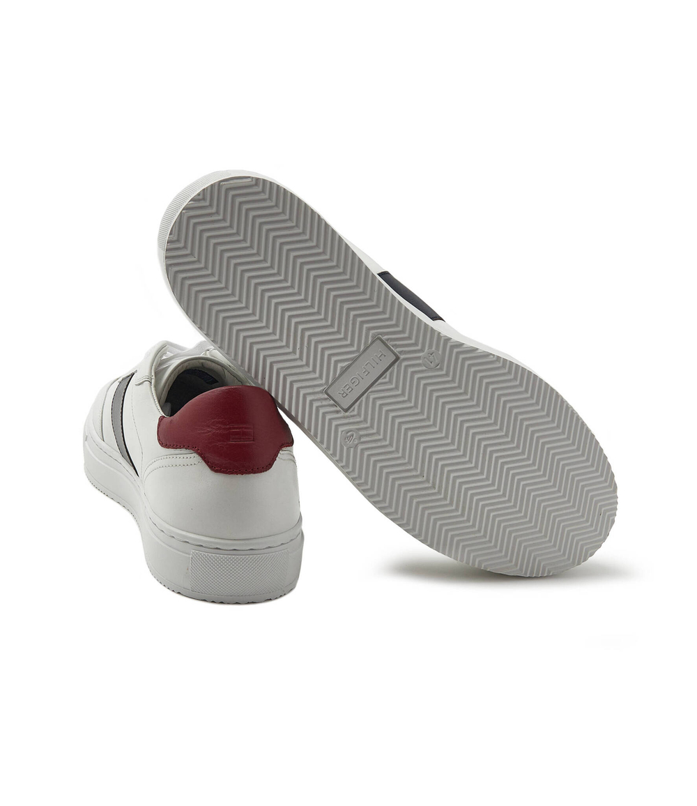 Кожаные кроссовки cupsole stripe Tommy Hilfiger - белый(FM0FM04284)
