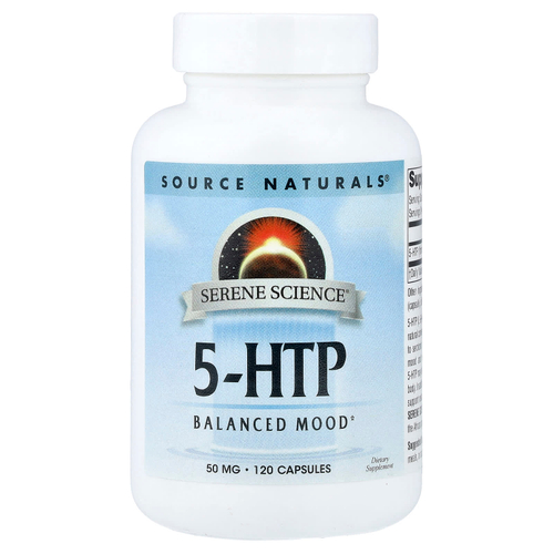 Source Naturals, 5-HTP, 50 мг, 120 капсул