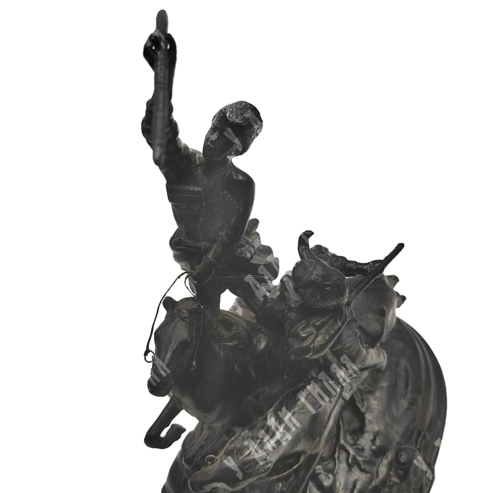 Чугунная скульптура «Джигитовка» (малая). Модель Е. А. Лансере. Касли, 1984