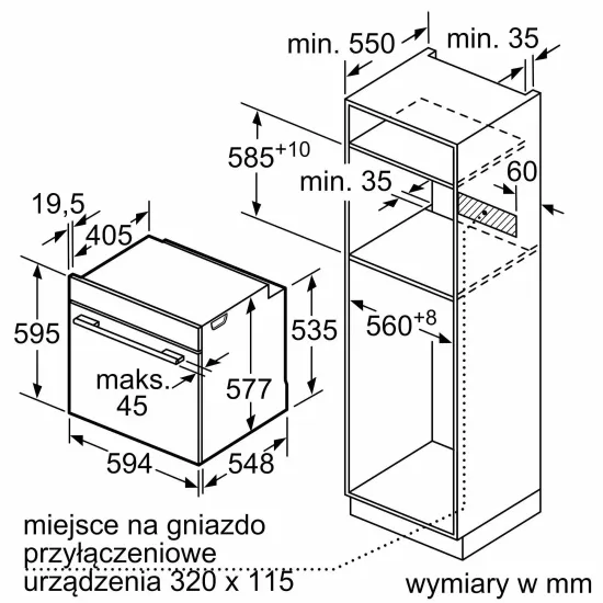 Электрический духовой шкаф Bosch HBG675BB1, черный