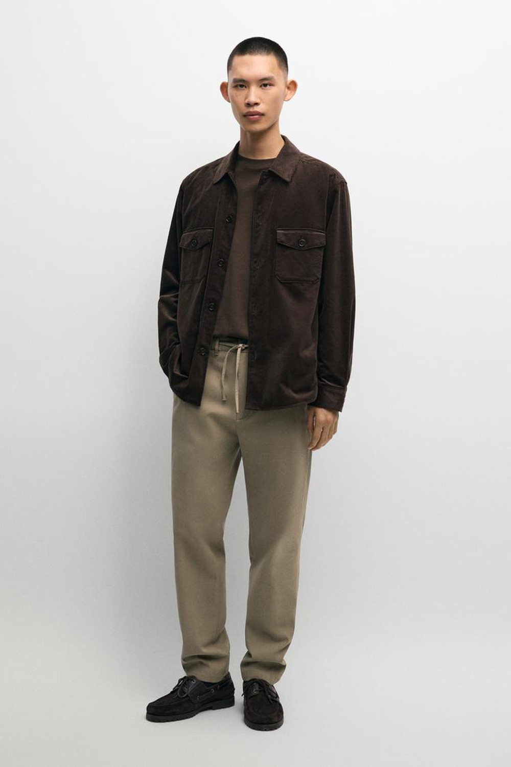 Massimo Dutti Брюки-джоггеры, коричневый