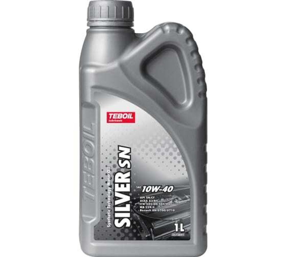 Масло TEBOIL Silver L 10W40 SN/CF A3/B4 (1л) п/синтетика
