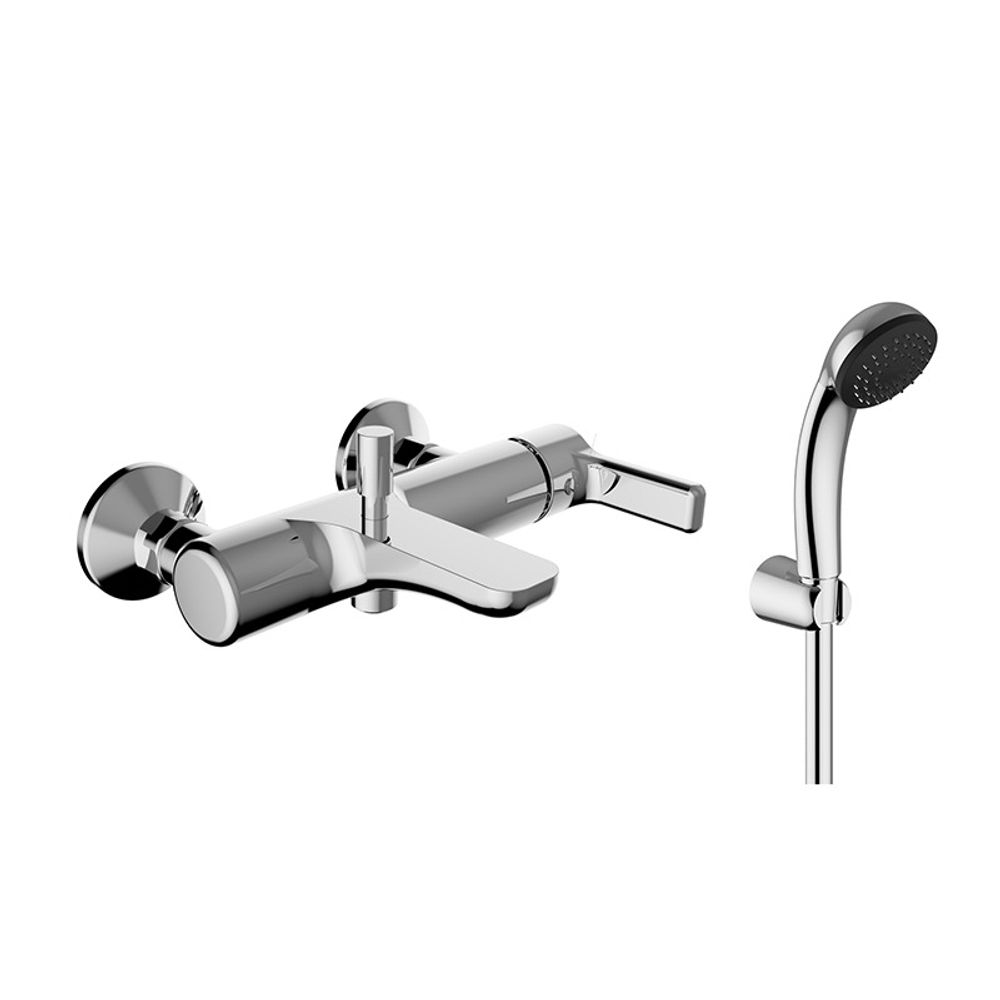 8615011-002 Смеситель Teorema Goodlife для ванны с коротким изливом хром (в комплекте)