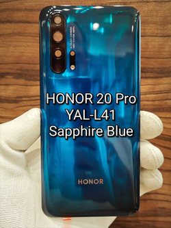 Задняя крышка ORIGINAL для HONOR 20 Pro YAL-L41 - ( заднее стекло ) цвет: Сапфировый Синий / Sapphire Blue