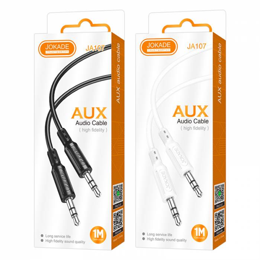 Аудио кабель AUX 3.5mm Jokade JA107 1m (black)
