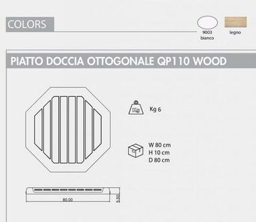 Поддон для уличного душа QP110 Wood