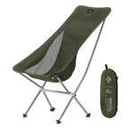 Кресло туристическое Naturehike YL06 складное, высокая спинка, до 150 кг, зеленое, артикул NH18Y060-Z-GR Под заказ.