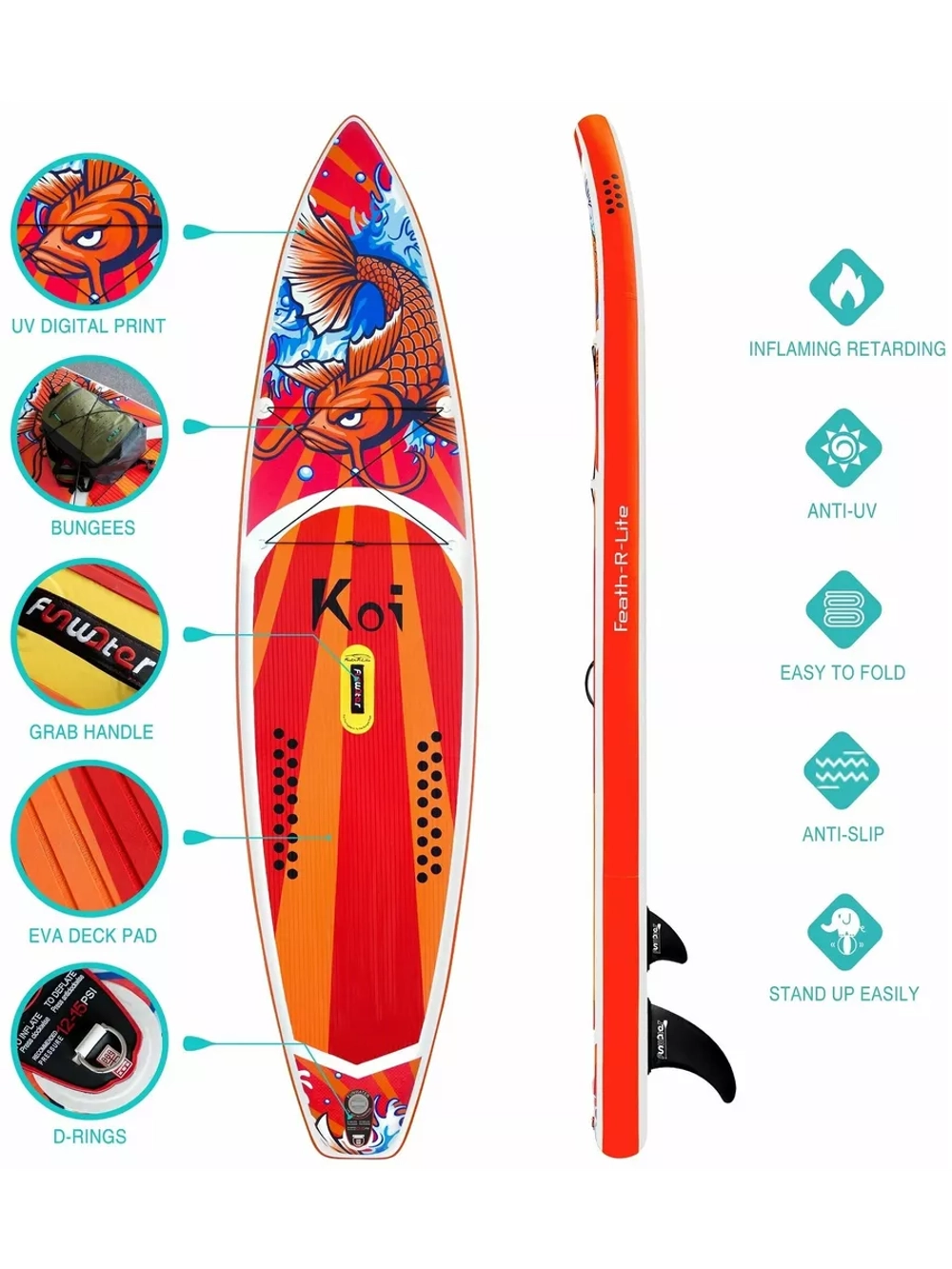 Сапборд надувной, сап борд, sup board, FunWаtеr Кои