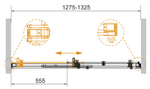 Дверь в проём Cezares STYLUS-SOFT-BF-1-130-C-Cr