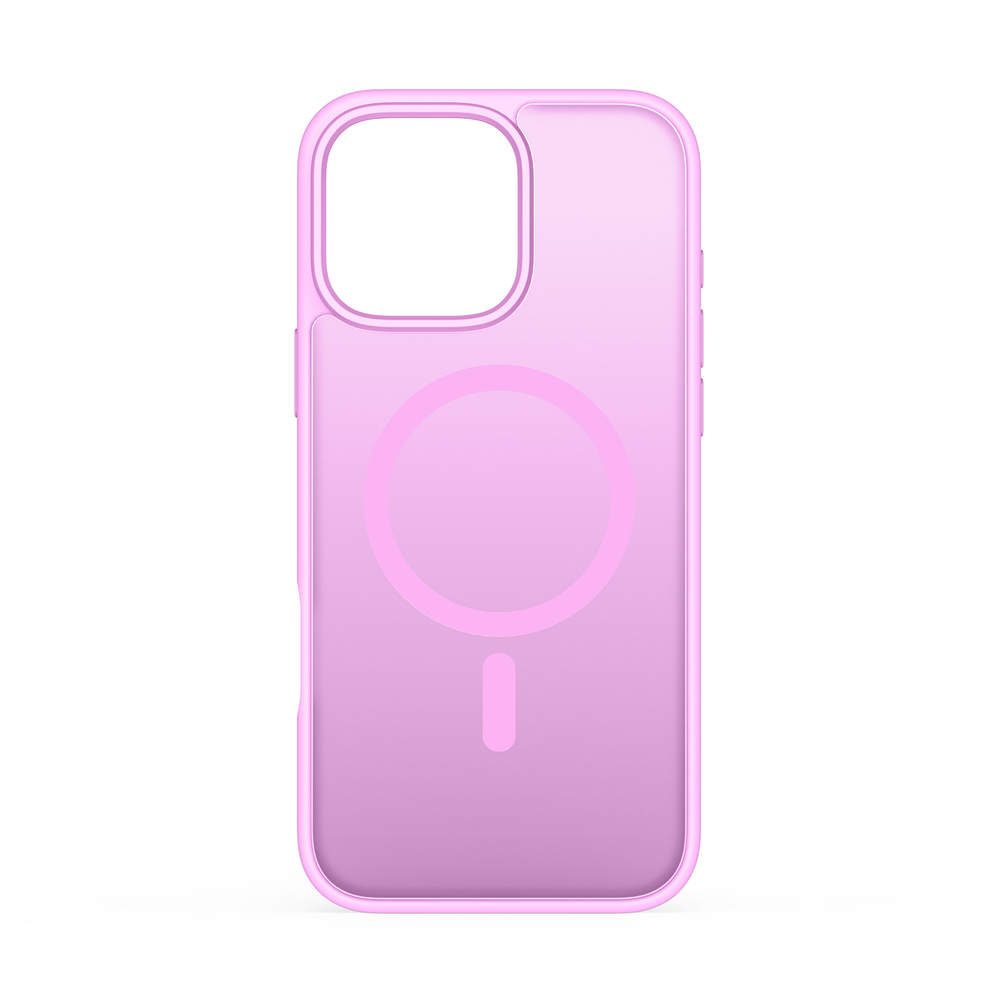 Защитный матовый чехол розового цвета (Rose Pink) с MagSafe для iPhone 16 Pro Max, серия Yind Series от Dux Ducis