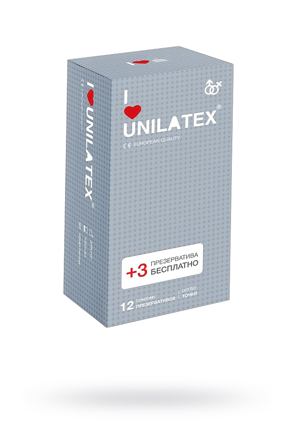 Презервативы Unilatex Dotted с точками №15 шт