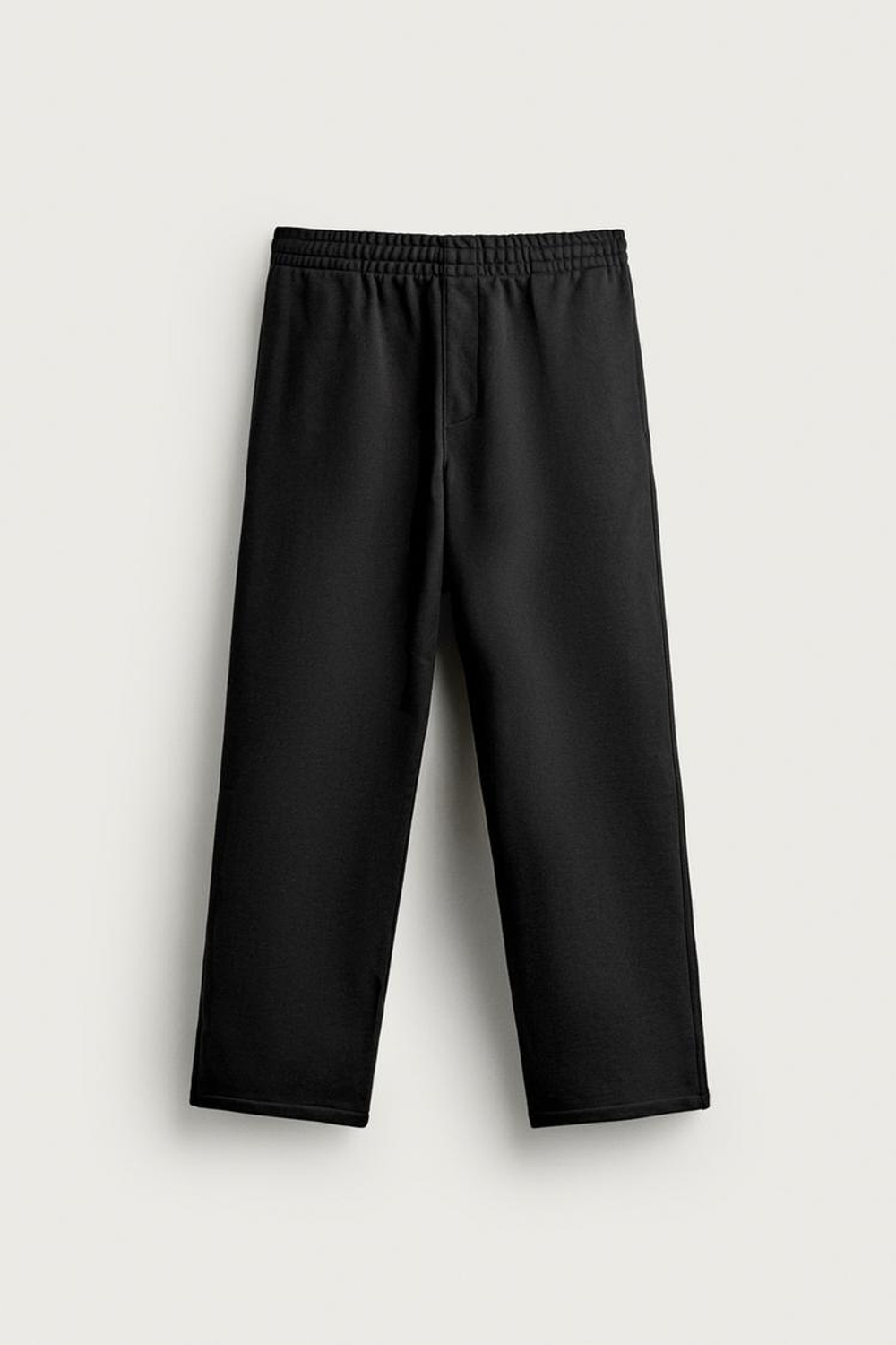 ZARA БРЮКИ-ДЖОГГЕРЫ RELAXED FIT, ЧЕРНЫЙ