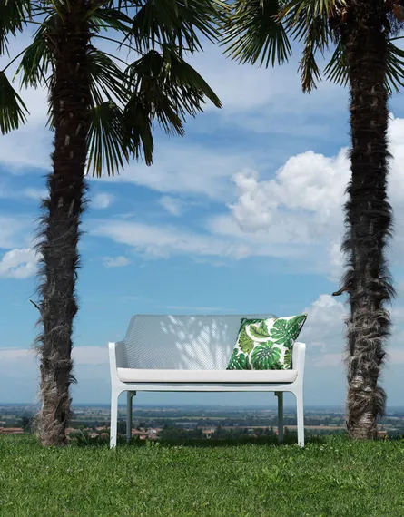 Подушка для уличного дивана Net Bench, белая