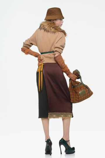 ZARA X JOHN GALLIANO ВОРОТНИК ИЗ ИСКУССТВЕННОГО МЕХА, СВЕТЛО-КОРИЧНЕВЫЙ