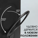 Business style чехол из кожи для IPHONE 16 PRO с кольцом-подставкой и бархатной подкладкой