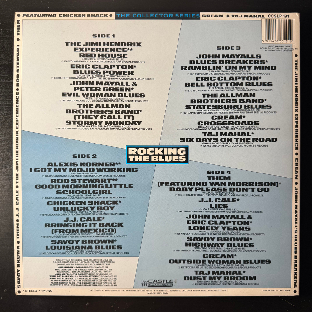 Сборник Rocking The Blues 2LP (Англия 1989г.)