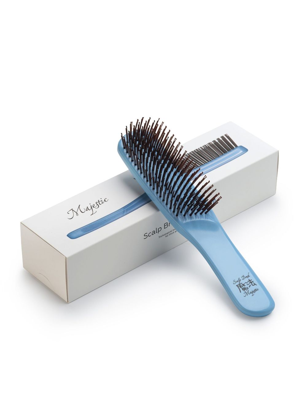Расческа Majestic Scalp Brush голубой жемчуг